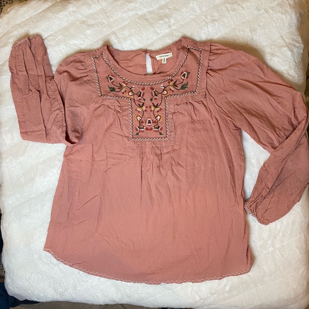 Max Studio pink blouse